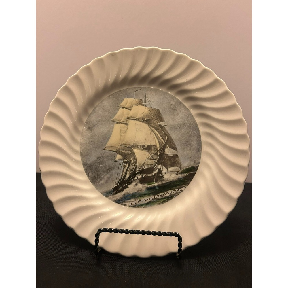 Vintage US Frigate Constitution plate